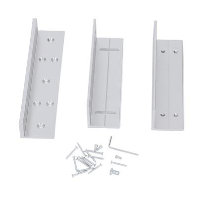 Electric Magnetic Lock Z L Bracket 180KG Holding Force 168mm Aluminum Alloy Electromagnetic Lock Bracket Set for Inward