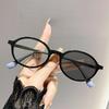 Retro Oval Photochromic Myopia Glasses Women Fashion Decorative Blue Light Blocking Eyeglasses with diopter 0 +1.0 +1.5+2.5+4.0