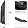 2PCS Rearview Mirror Rain Visor Guard, Carbon Fiber Mirror Rain-Proof Sun Visor Side,Rainproof Waterproof Auto Rearview Mirror Cover Accessories,