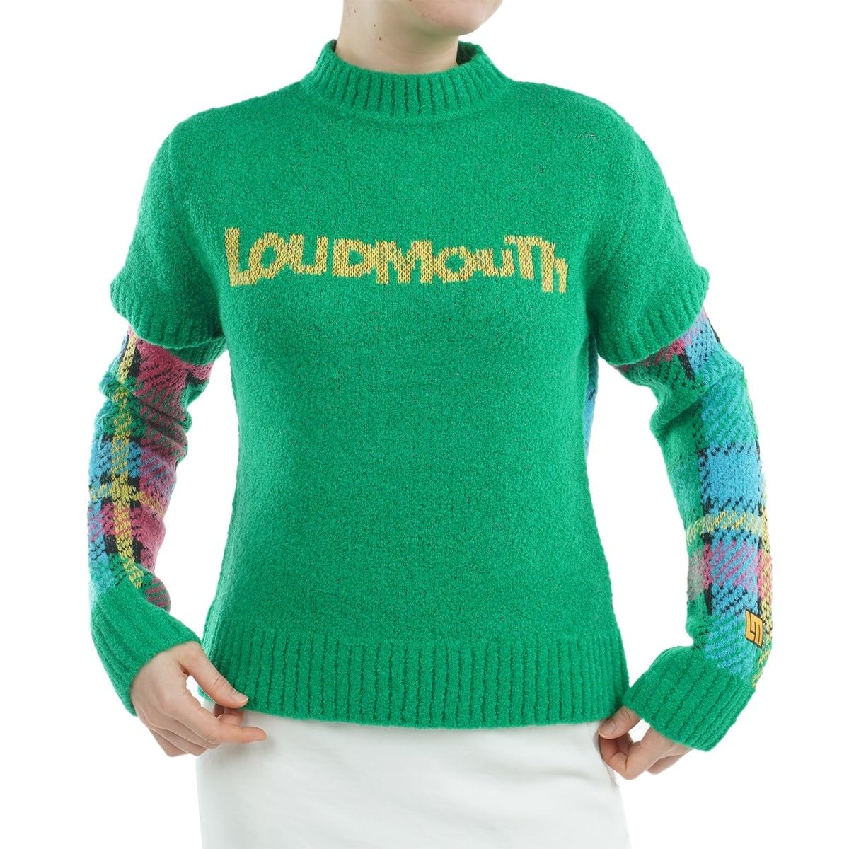 

Loudmouth Golf Трикотажный топ с коротким рукавом и французскими съемными рукавами 988 Свитер, Рукава, Накидки, В стиле твид,