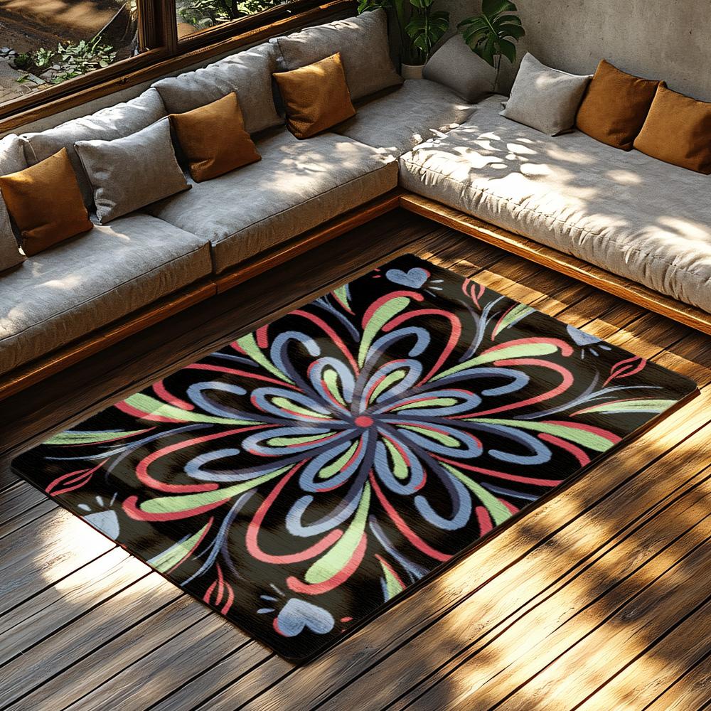 Cozy Non-Slip Doormat Indoor Outdoor Washable Rugs Home Decor Floor Mats Entrance Welcome Mat Modern Abstract Pattern Design Are