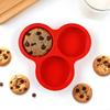 Silicone Muffin Pans Air Fryer Mould Muffin Non-Stick 3 Cups Air Fryer Egg Bites Mold Non-Stick Baking Pan for Small Cakes Puddi