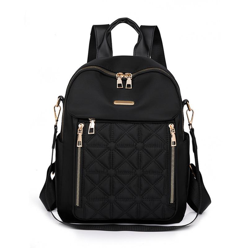 IELGY Backpack Ladies Korean Version All-Match Large-Capacity Water-Repellent Travel Backpack