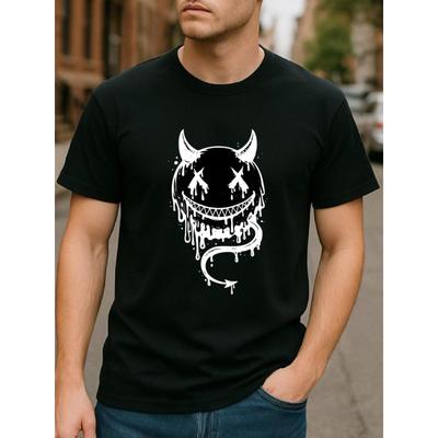 Eigenwilliger Persönlichkeitsstil, Geeignet für alle Jahreszeiten, Reines Baumwoll-T-Shirt, Herrenbekleidung, Kurzärmeliges Oberteil, Lässiges Kurzarm-T-Shirt