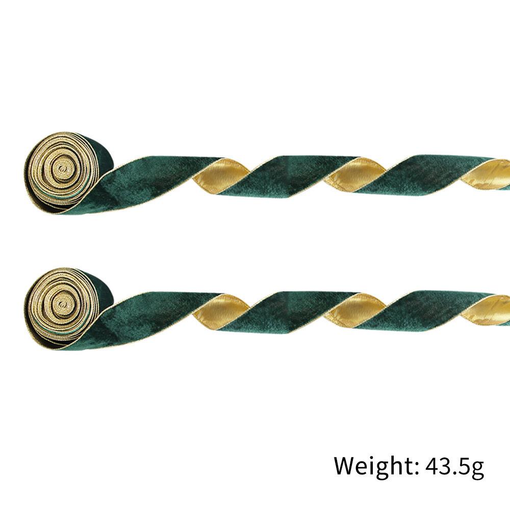 Luxurious Green Red Blue Plush Christmas Ribbon For Elegant Holiday Decor Gifts
