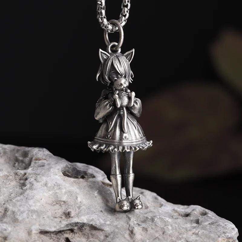 Stainless Steel Witchcraft Pentagram Necklace for Men Jewish Hebrew Four Letter Solomon Pendant Rune Amulet Jewelry
