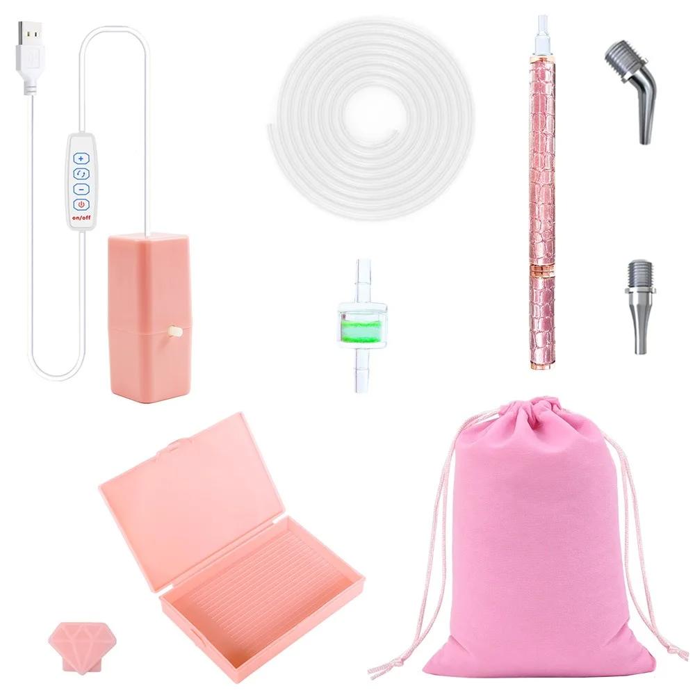 DIY Craft Vacuum Diamond Painting Pen Kits Long-lasting and Stable USB Cable Electric Diamond Suction Tool with Storage Bag