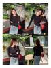 Women's Long Sleeve Slim Fit Red T-Shirt - Stylish Spring/Autumn Base Layer 2025