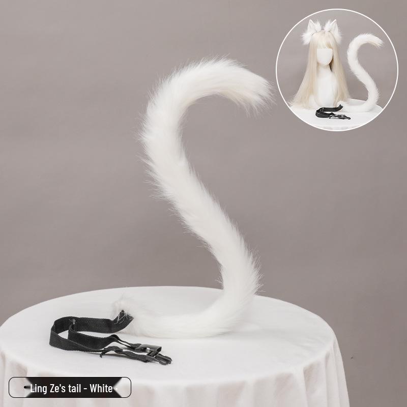Handcrafted Plush Cat Ear Headband for Cosplay & DIY