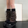 Women Furs Leg Warmer Winter Furry Long Boot Cuffs Fuzzy Shoe Cover Party Costume for Holiday Festival Performances Play