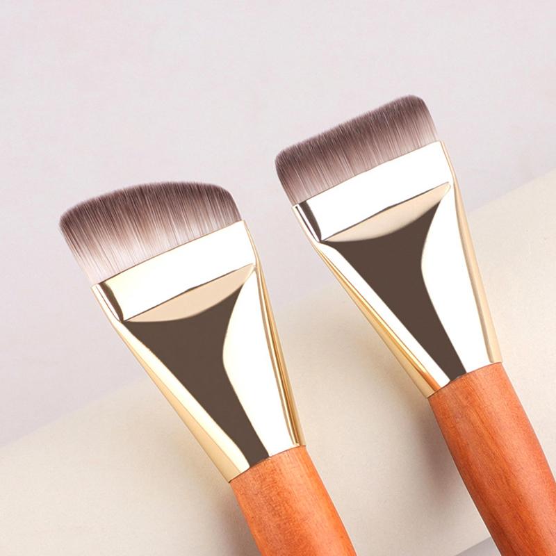 Makeup Brushes Foundation Brush Flat Head Wooden Handle Liquid Foundation Concealer Brush Women Face Base Makeup Beauty Tools