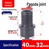 UPVC Pagoda Quick Connect Hose Reducing Fitting - Straight Male Thread (PVC-U)