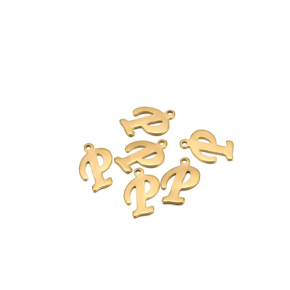 30pcs Stainless Steel A-Z 26 Cursive Font Letter Pendant Alphabet Charms Necklace Pendant DIY Jewelry Bracelet Making Earrings