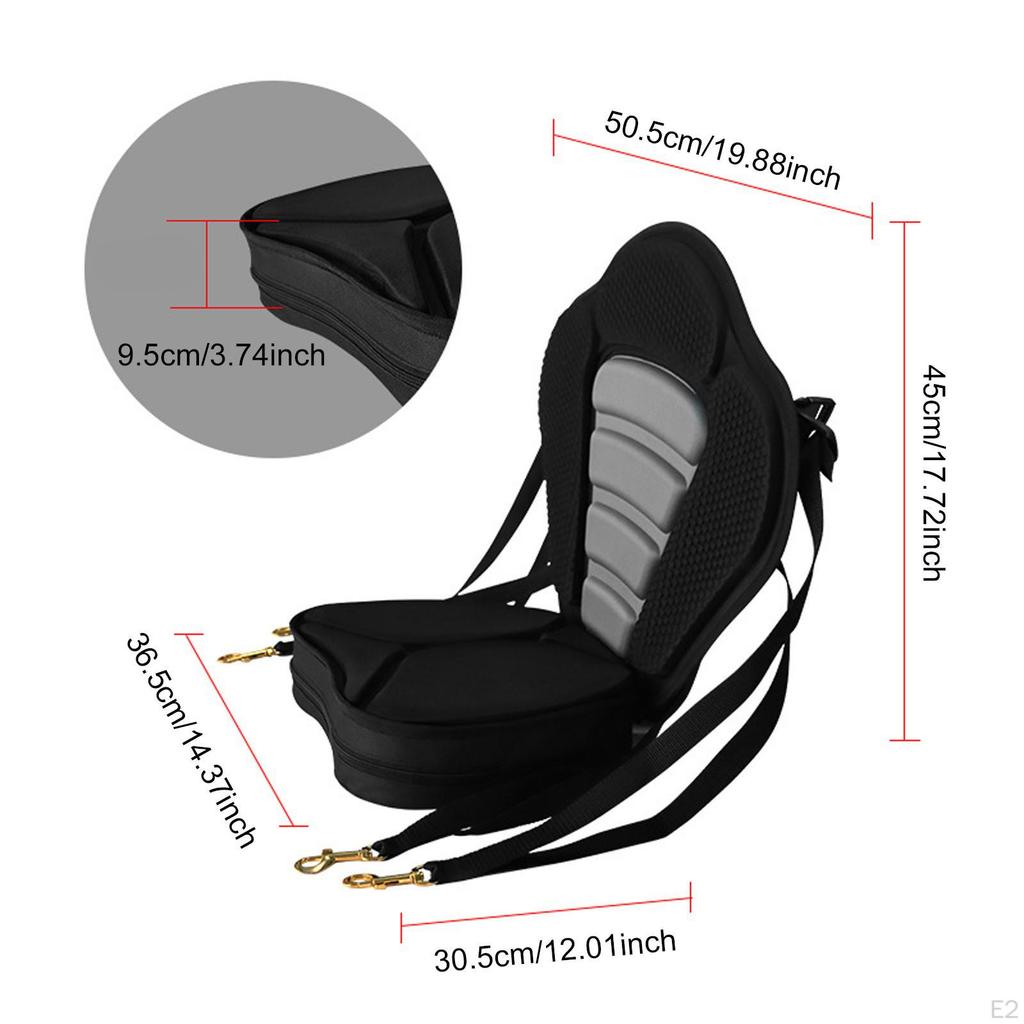 Back Support Kayak Seat for Easy Installation, Paddle Board Accessory Canoes And Fishing Boats