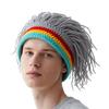 Cappello Caldo Copriorecchie Divertente Moda Capelli Intrecciati per Uomini Donne Inverno Pendolarismo Feste