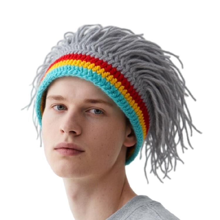 Cappello Caldo Copriorecchie Divertente Moda Capelli Intrecciati per Uomini Donne Inverno Pendolarismo Feste