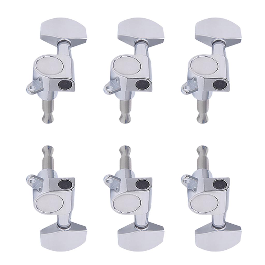6Pcs Sealed Guitar Tunings Key Machine Head String Tuners Replacement  3L3R Guitar String Tunings Peg Guitar Accessory