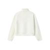 Fila Original Trendy Color Block Casual Half Zip Pullover Sweatshirt Women Sweatshirt Cloud-White F11W549220FIV