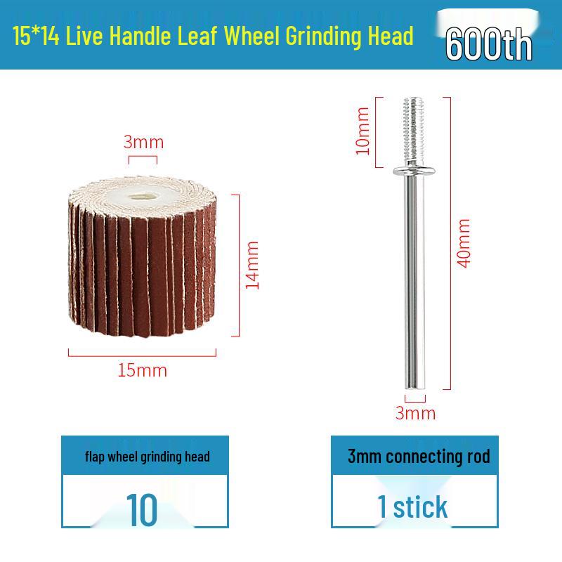 3mm Sandpaper Flap Disc for Metal Grinding, Polishing, and Rust Removal - Electric Grinder Attachment