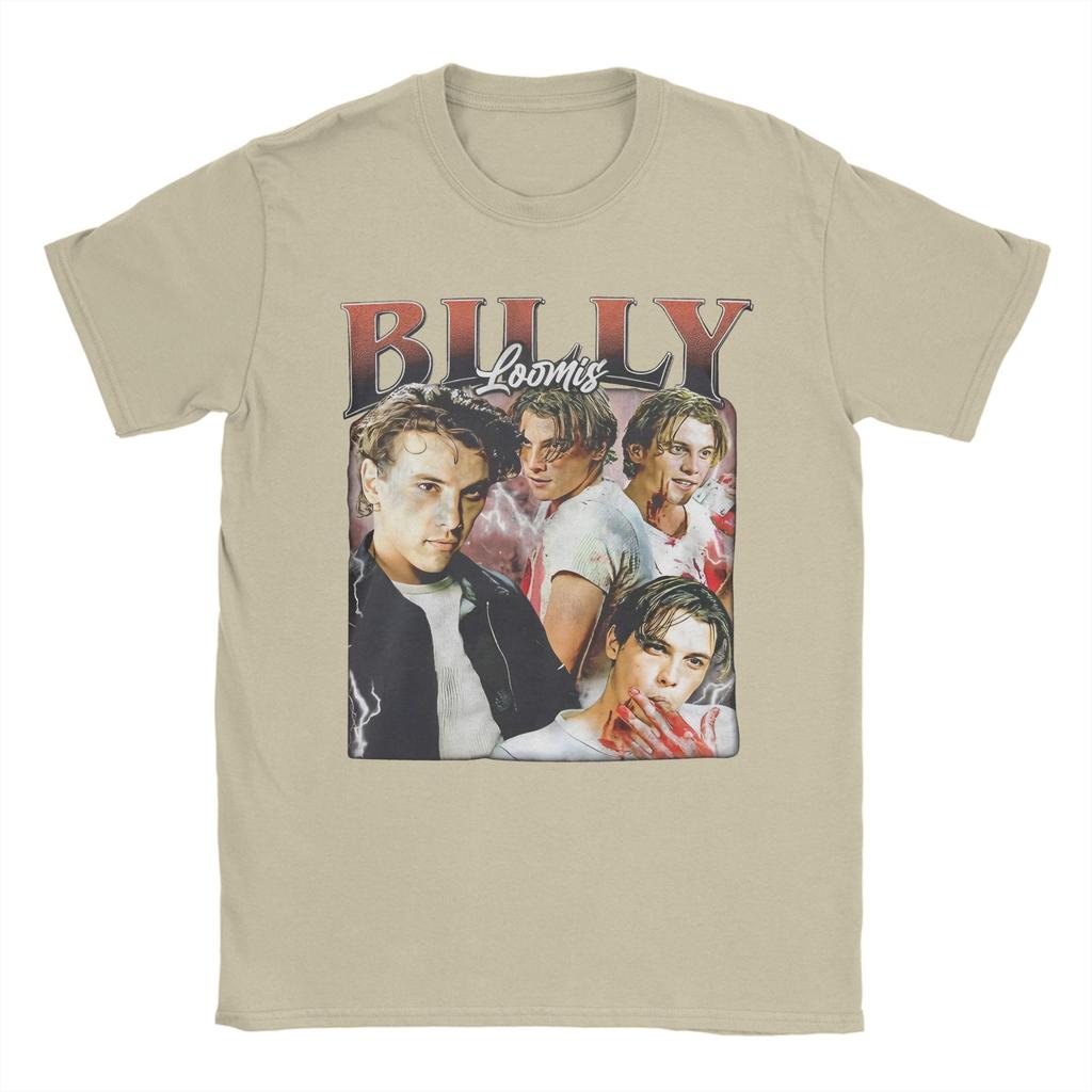 Mens TShirt Horror Movie Scream Billy Loomis Funny Pure Cotton Tee Shirt Short Sleeve  T Shirt Round Collar Tops Graphic