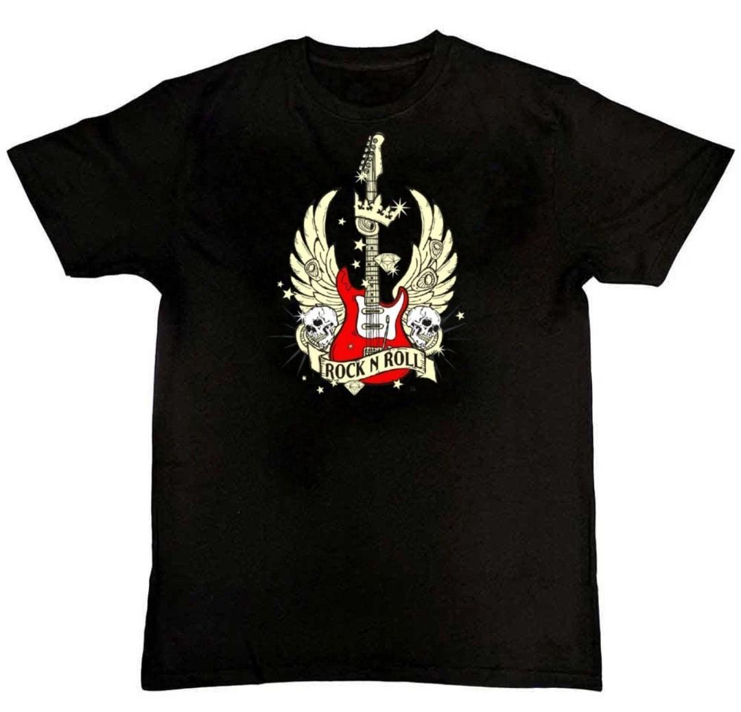Guitar Wings rock n roll band music hero tour Graphic T-Shirt S