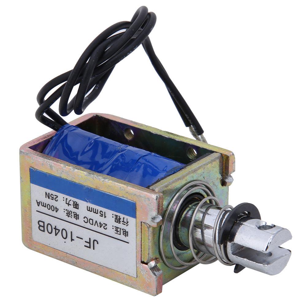 

JF 1040B 25N 24V DC Electromagnet Push Pull Type Solenoid Electromagnet 15mm Stroke