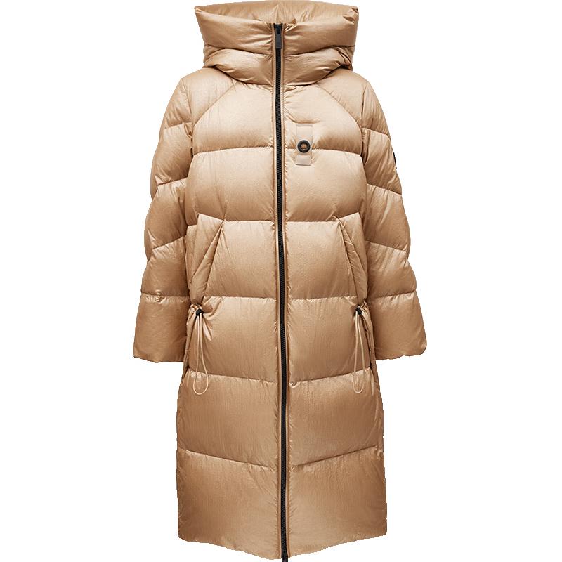 

ONLY Women s 90% Duck Down Hooded Long Winter Jacket M