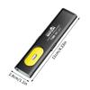Led Keychain Flashlight Usb-C Rechargeable 600Lm Portable Mini Torch Light Pocket Lantern Flood Work Light With Magnet