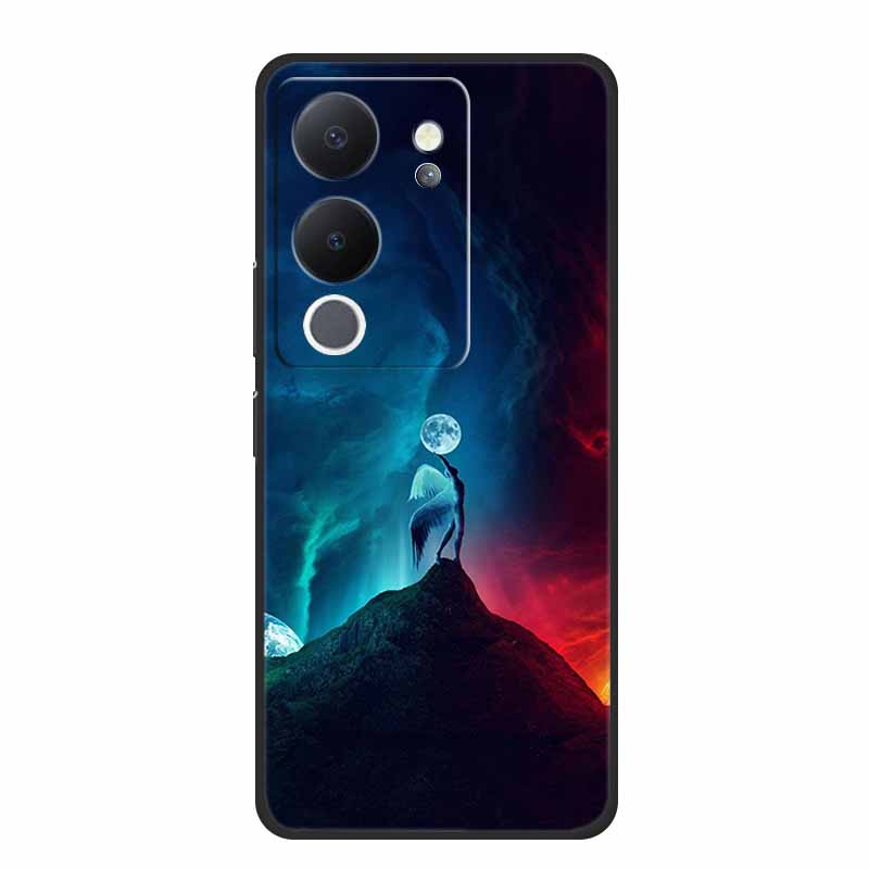 Phone Case For Vivo V30 Lite 5G Back Cover Case Shockproof Black Silicone Soft Funda For Vivo V30 Lite Case V 30 Lite Coque Capa