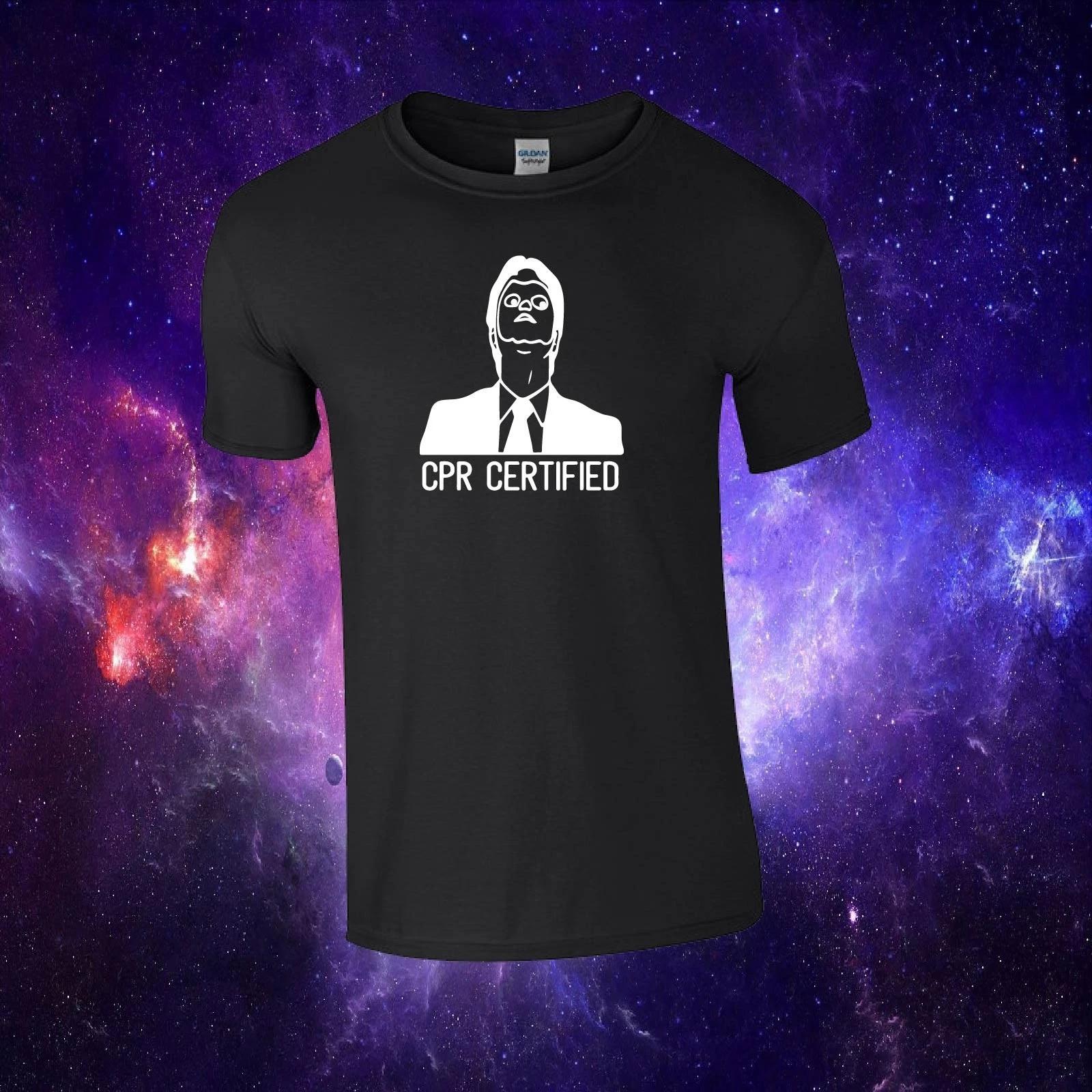 CPR Certified The Office Inspired Dwight Schrute Gift Kids/Adults Top T-shirt M