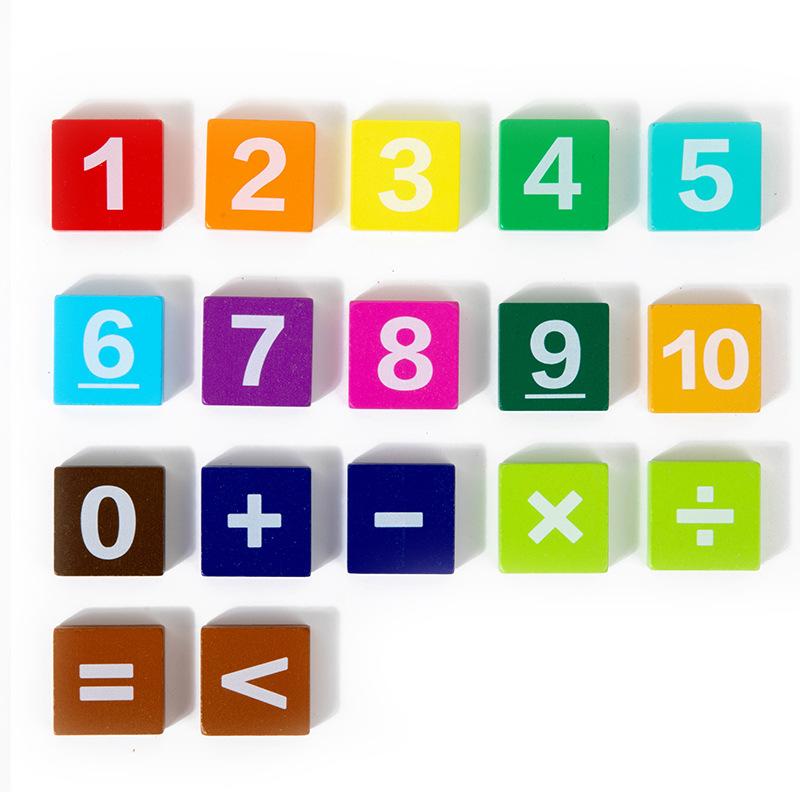 Toys Wooden Toddler Montessori Math Finger Arithmetic Toy Counting Early Education Learning Game for Intelligence Kids Children