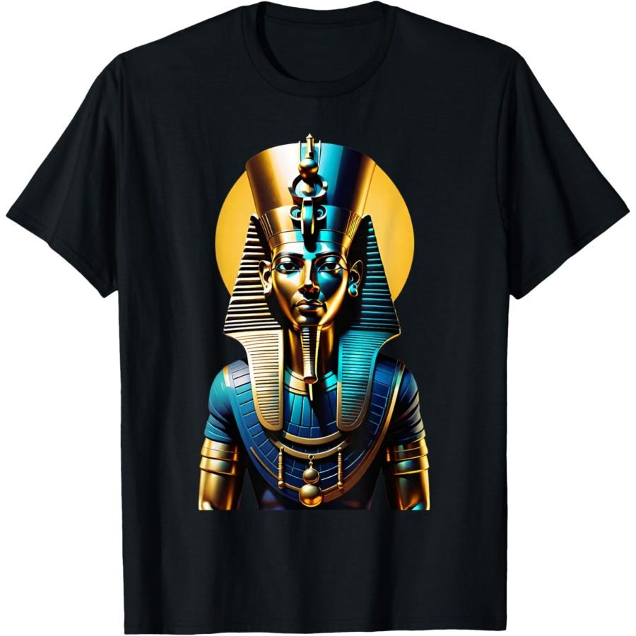 

3DKing Pharaoh Tutankhamun King Tut Pharaoh Ancient Egyptian T-Shirt XXXXXL чорний