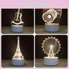 USB-Schreibtischlampe mit 3D-Effekt, Acrylplatte und LED-Beleuchtung für festliche Dekoration