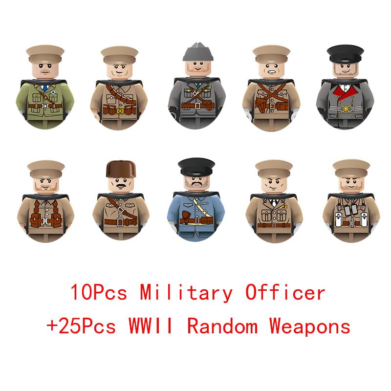 Non-Toxic Wwii Military North African Campaign Wheeled Armored Vehicle Tank Cannon Soldier Figures Building Blocks Weapon Truck Army Toy