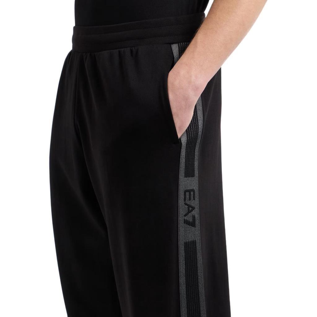 Emporio Armani EA7 Cotton Blend Logo Series Jogging Pants Men bottoms Black 7M000545-AF12660-UC001
