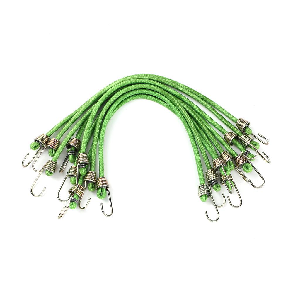 25cm Multifunctional Elastic Luggage Rope with Hook (4mm Latex Rubber Band)