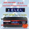 4000W Digital Car Power Inverter 12V/24V to 110V/220V