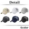 Mesh English Brim Quick CA501 [White Fang] Cap, Letters, Logo, Hat, Line, Running, Lightweight, Drying, Men's, Women's, (Dark Gray)