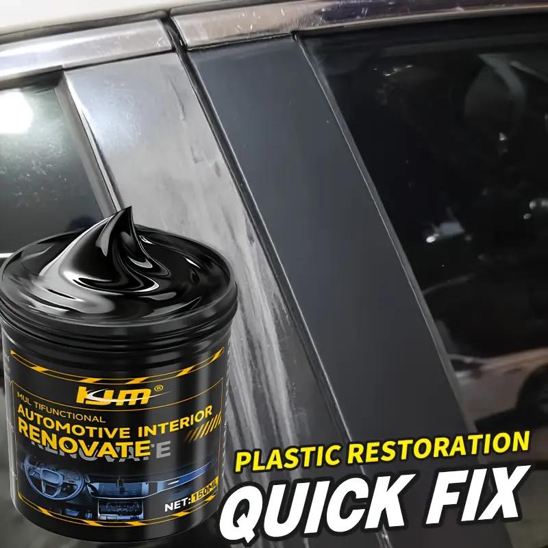 Car Interior Renewal Wax-Restores Faded Plastic Components,Adds Luster to Interior Surfaces,Protects Tires,Reduces Yellowing