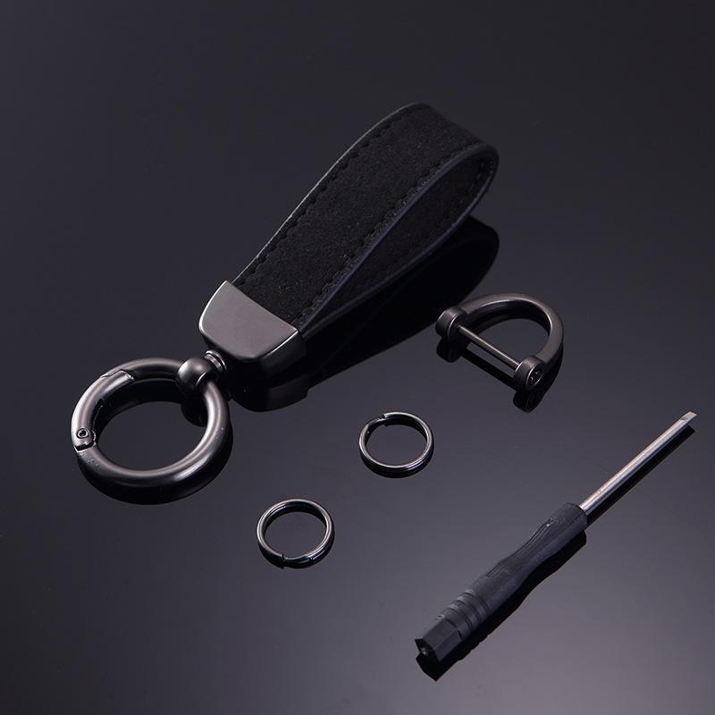 Trendy Suede Anti-Lost Car Keychain Pendant for Men & Women