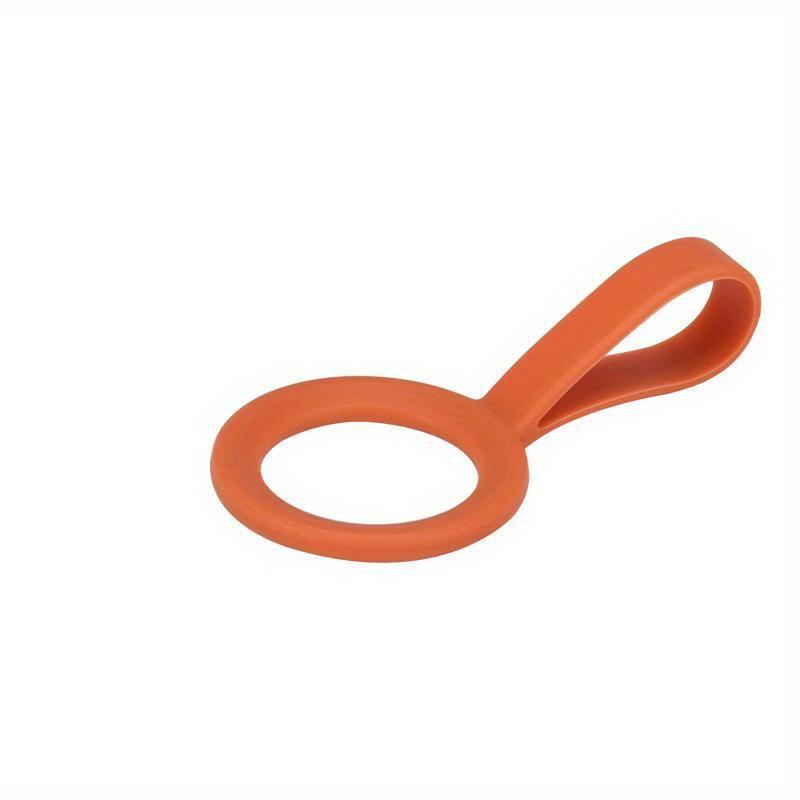 

Пряжка для подвешивания чайника, силиконовый спортивный держатель для бутылки с водой, ручка, веревка для переноски, для небольшого вакуумного стакана, походного инструмента на открытом воздухе оранжевый