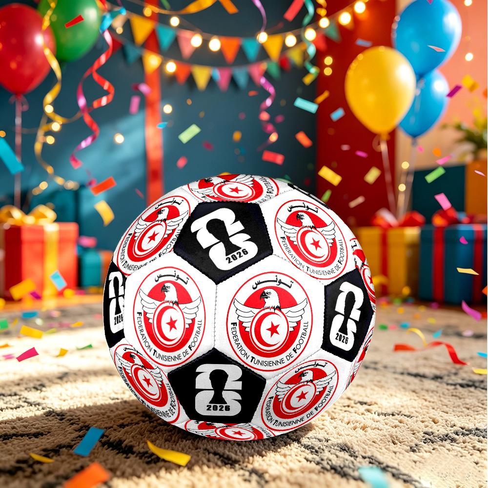 1 Stück Tunesien Fußball Größe 5 Fußball Professioneller Match-Trainingsfußball Indoor- & Outdoor-Sportball Vereins-Trainingsball Leicht Durable y38