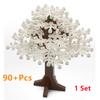 Bausteine Baum Blume Sets Stadt Pflanze Garten Bonsai Wald Natürliche Stadt Straßenansicht Park Dschungel MOC Modell Spielzeug Für Kinder