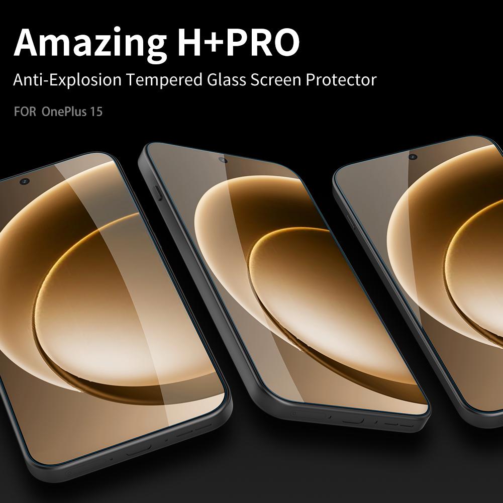 Für OnePlus 15 Glas Nillkin Amazing H+Pro 0,2MM Displayschutzfolie Gehärtetes Glas Folie