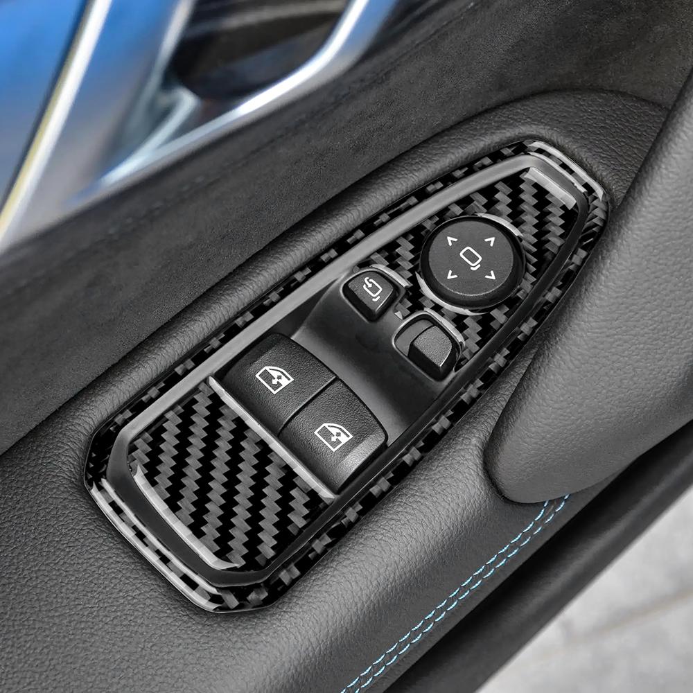 Carbon Fiber Switch Cover Trim for BMW Z4 G29 2019-2023 Interior Accessories