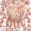 Rose gold birthday rain