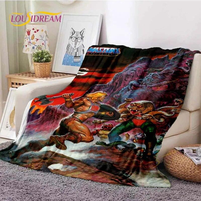 He-Man Masters Of The Universe Throws Blanket Sofa Blanket Adults and Children Blanket Blanket for Bed