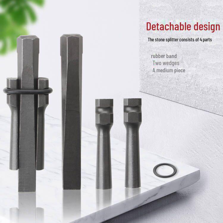 Diamond Head Stone Splitter Chisel - High Hardness Quarrying Tool with Electric Hammer Wedge