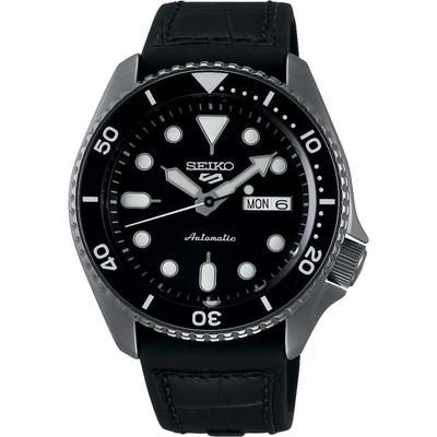 5 Sports SRPD65K3 Zwarte Wijzerplaat Automatisch Herenhorloge