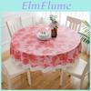 Round Tablecloth Pvc Waterproof Oilproof Dustproof For Home Kitchen Dinner Party Use